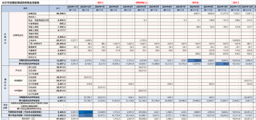 XLCS房产全成本测算系统-<现金流量表>页面展示